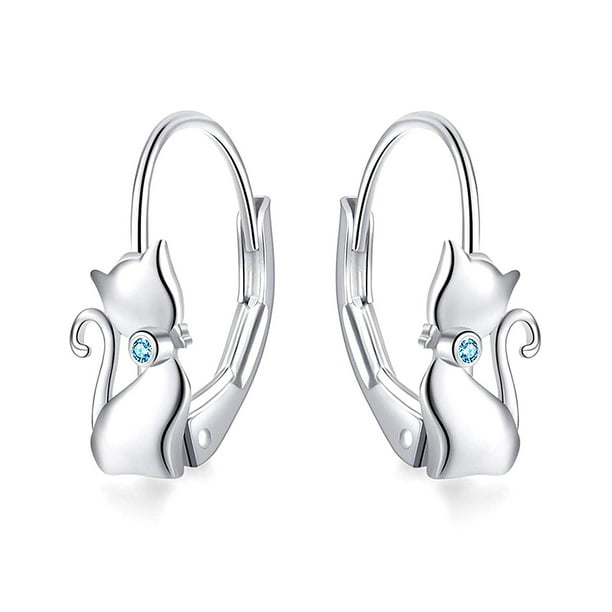 LUHE Sterling Silver Small Hoop Earrings for Women 